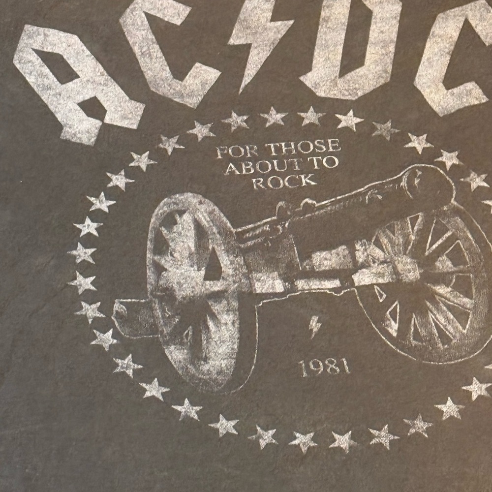 AC/DC Graphic Tee - Charcoal Gray - Picture 2 of 6